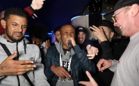 Grime MC's are seen at a nightclub in Southend,