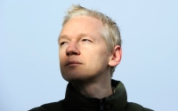 WikiLeaks founder Julian Assange speaks to the media