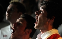 English football fans react, 2010