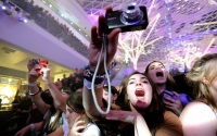 Justin Bieber fans react in London, 2012