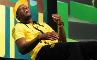 Usian Bolt laughs, 2012