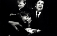 Members of a Family mourn the death of a Croatian soldier killed in combat 1991