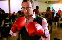 Guy Burgoyne before a fight