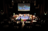 The men fight in the ring